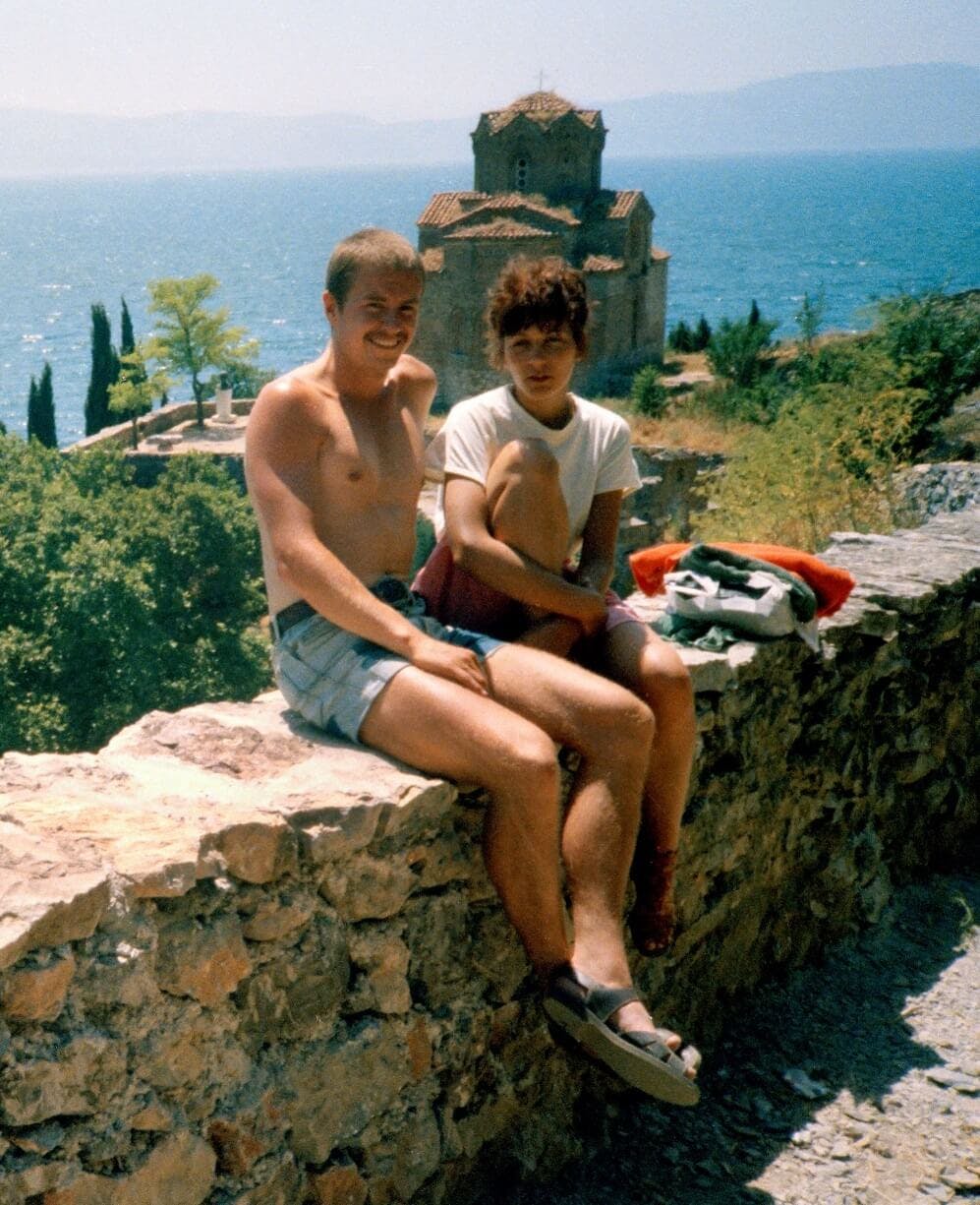 Beka & Mick at Ohrid 1984.